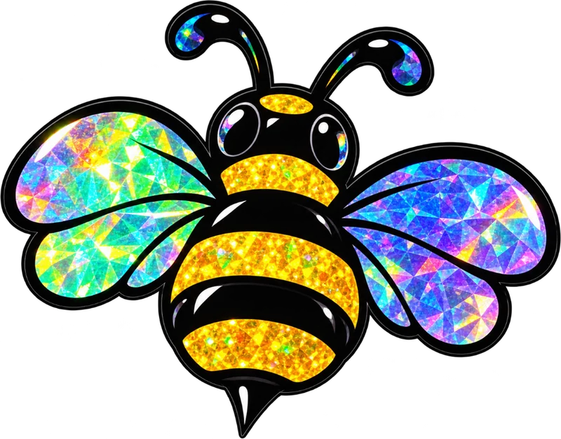 Wright's Honeybees logo bee
